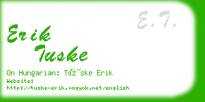 erik tuske business card